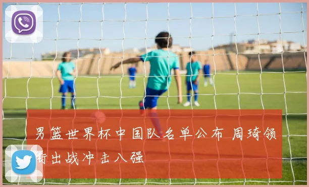 男篮世界杯中国队名单公布 周琦领衔出战冲击八强